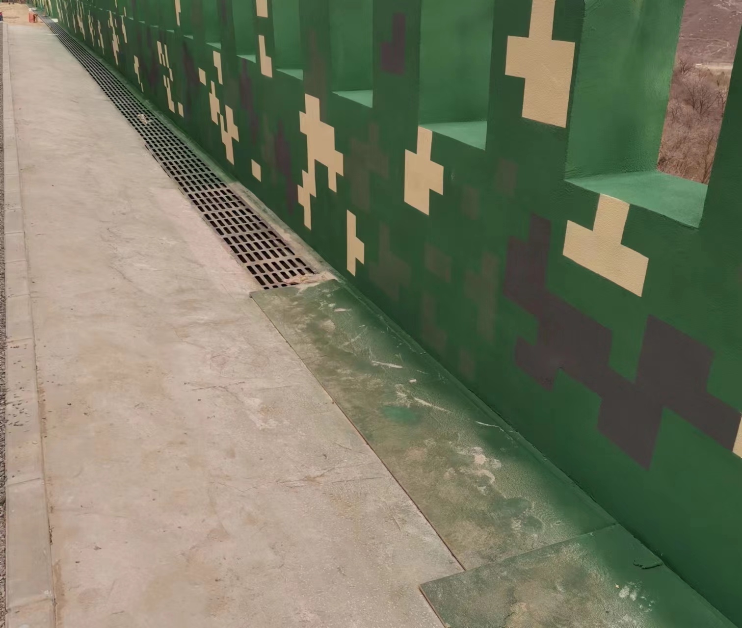 船营围墙迷彩喷涂,数迷彩漆